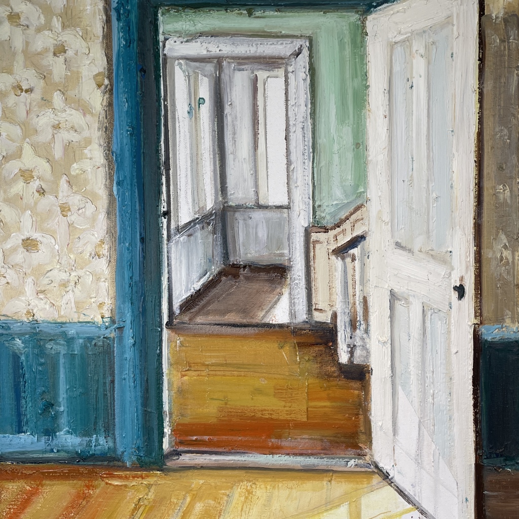 ABANDONED HOME 2, Olie på lærred, 60x50 cm, 2024