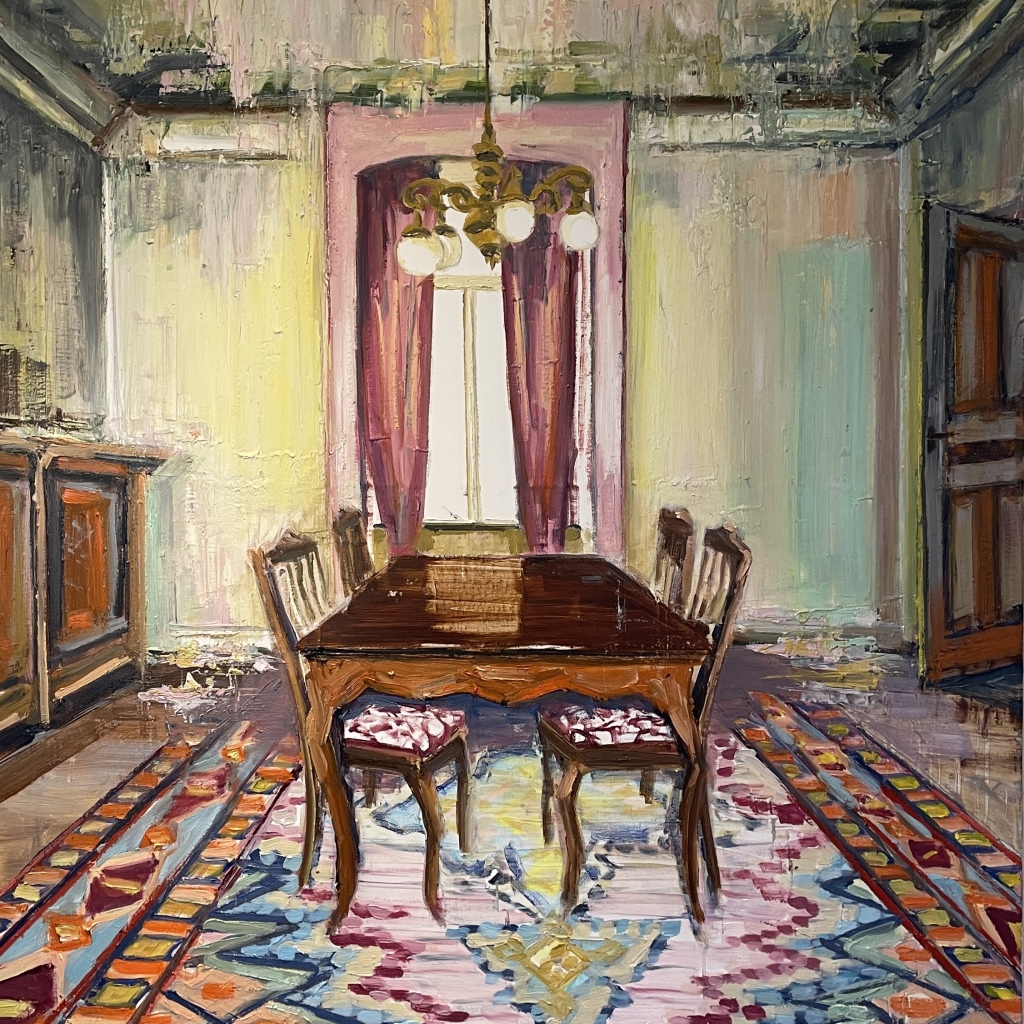 COVER ME IN COLOURS, Olie på lærred, 120x100 cm, 2025
