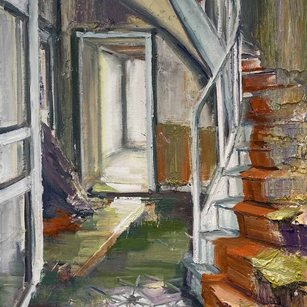 DECAY, olie på lærred, 60x50 cm, 2025