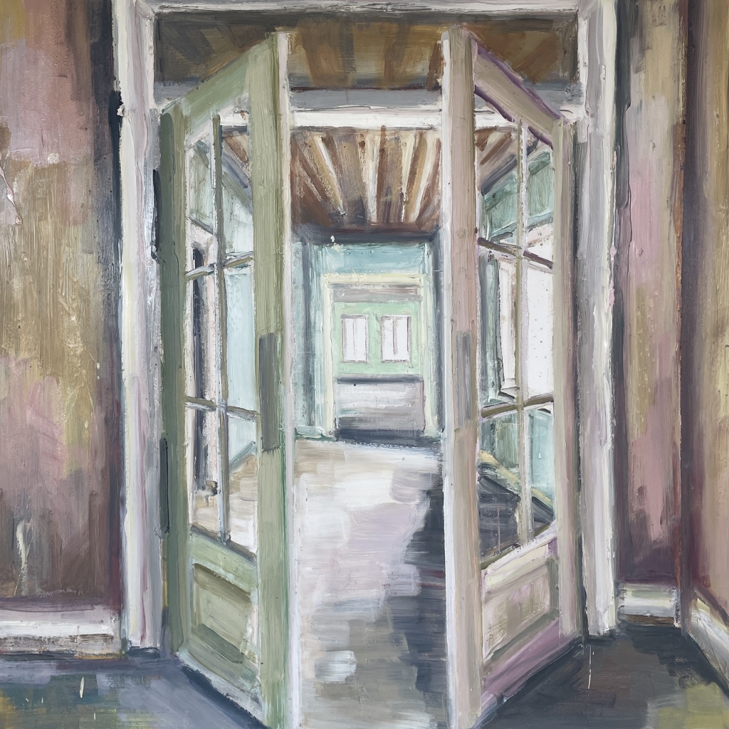 ATEWAY TO POSSIBILITIES, Olie på lærred, 80x70 cm, 2025