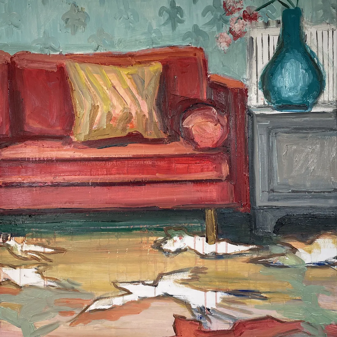 ORCHID, 80x70 cm, olie på lærred