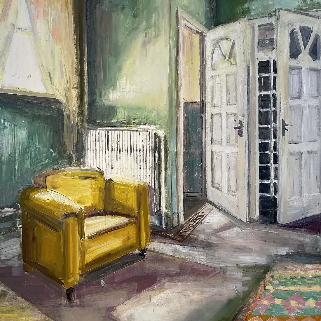 INVITATION, 120x100 cm, olie på lærred, SOLGT