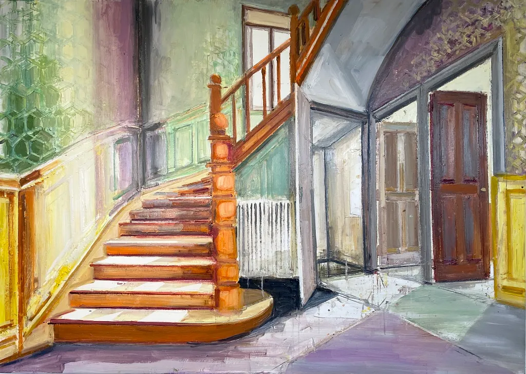 PASSAGES, 100x140 cm, olie på lærred, 2025, SOLGT