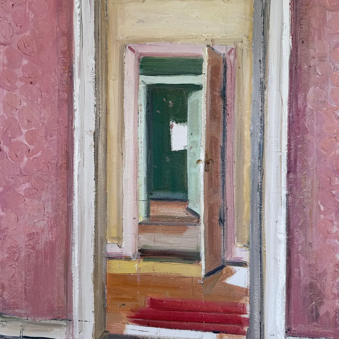ROOM UPON ROOM, 60x50 cm, olie på lærred, 2025, SOLGT