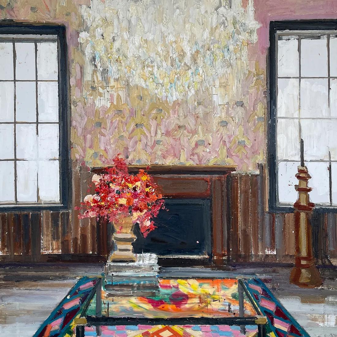 DRESS ME IN COLOURS 4, 120x100 cm, olie på lærred, SOLGT