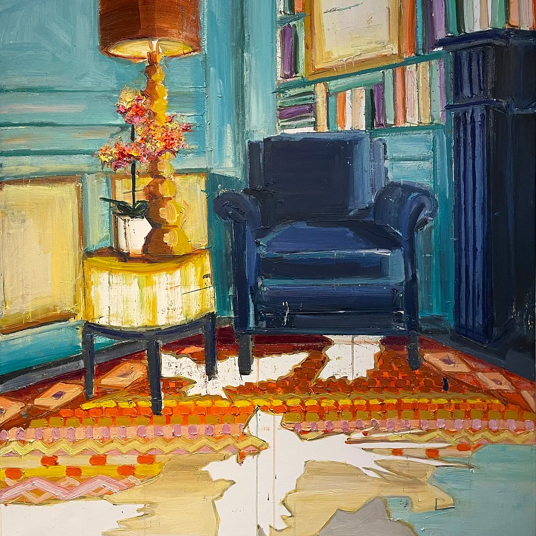 MY FAVORITE SPOT, 120x100 cm, olie på lærred, SOLGT