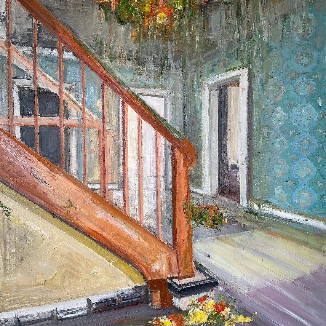 THE LIVING HOUSE, 120x100 cm, olie på lærred, SOLGT