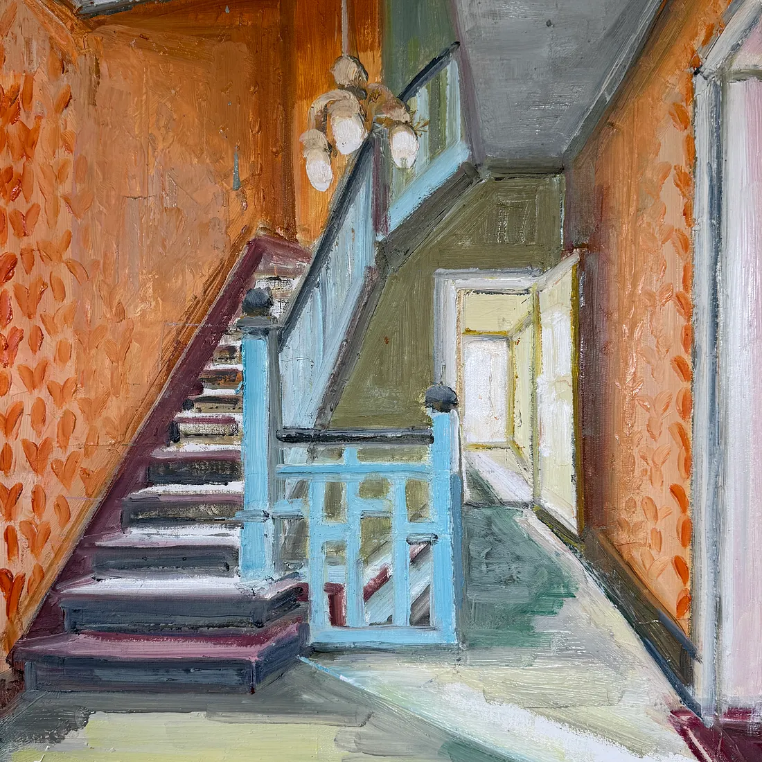 HOME 5, 60x50 cm, olie på lærred, 2026, SOLGT