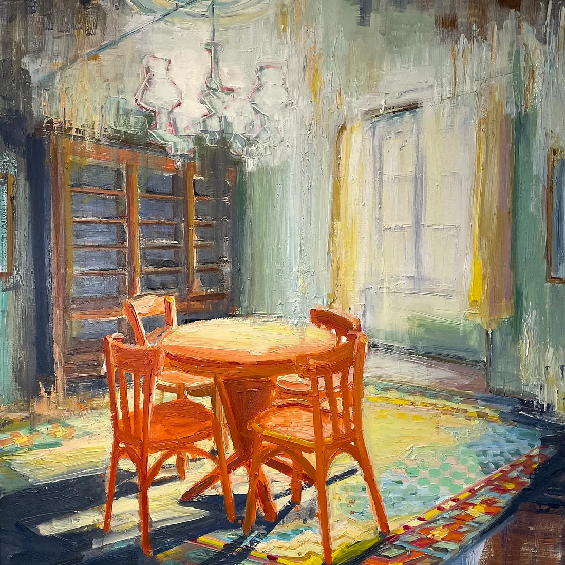 THE CONFORT ZONE, 120x100 cm, olie på lærred, SOLGT