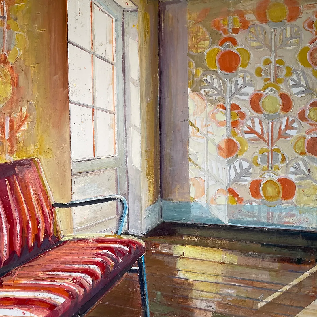 SUNSHINE, 120x100 cm, olie på lærred, SOLGT