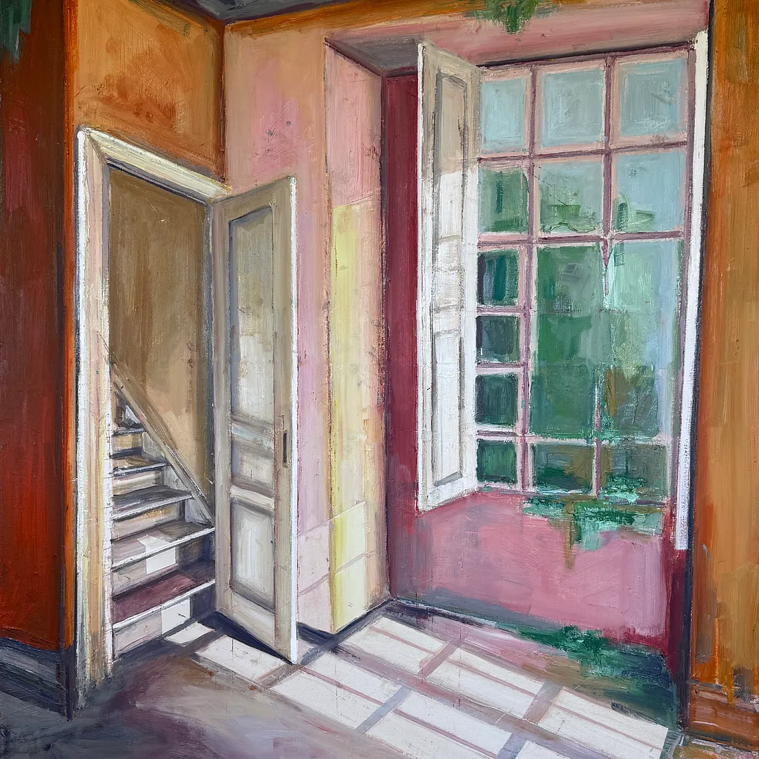 FADING SPLENDOR 2, 120x100 cm, olie på lærred, 2026