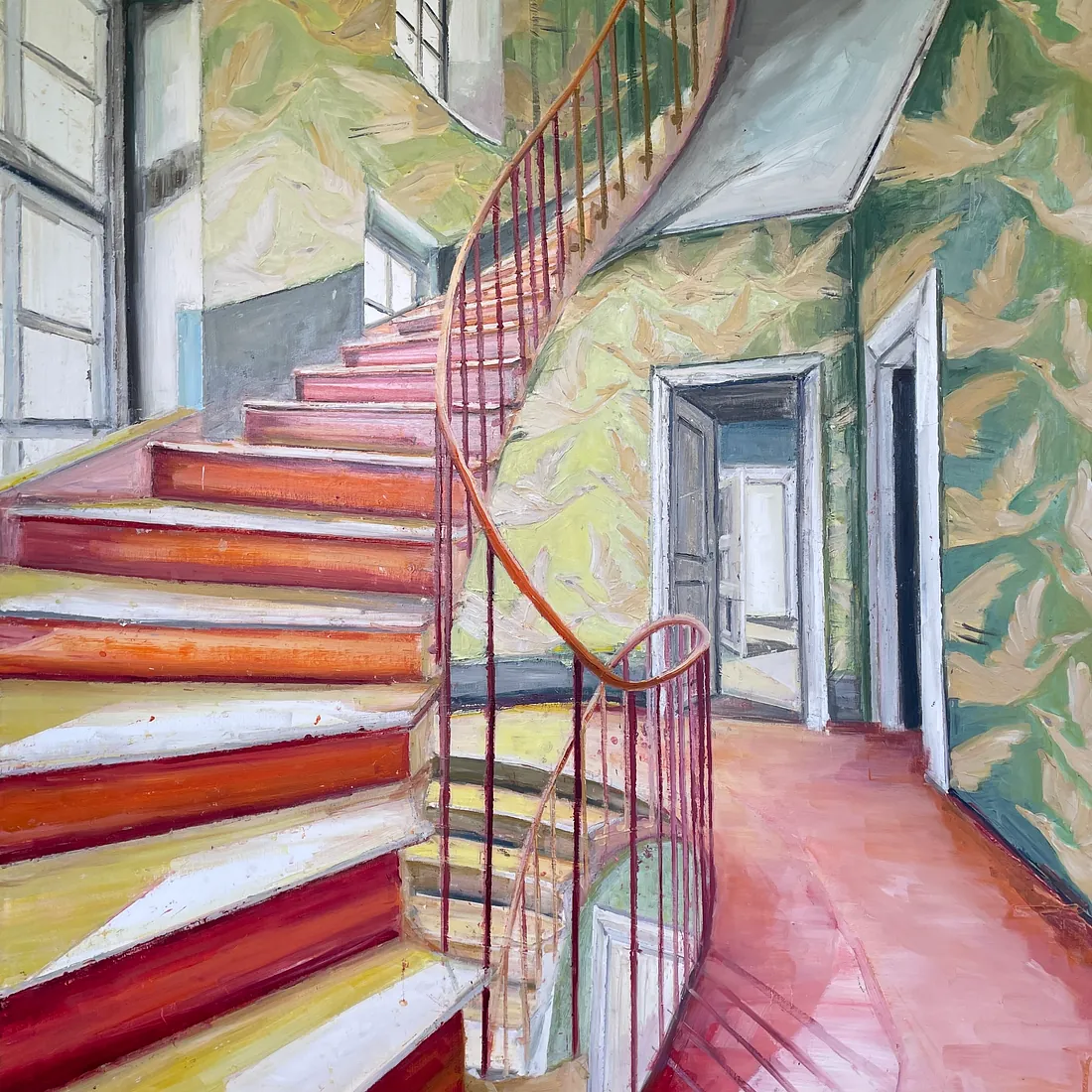 A PATTERN OF BIRDS, 200x160 cm, olie på lærred, 2025