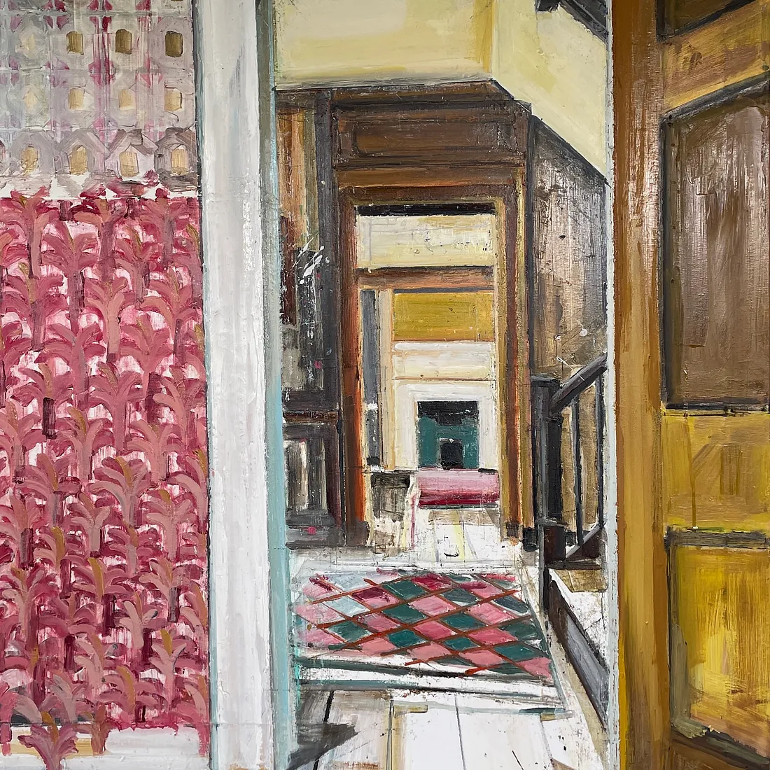 MY BASE, 120x100 cm, Olie på lærred, SOLGT
