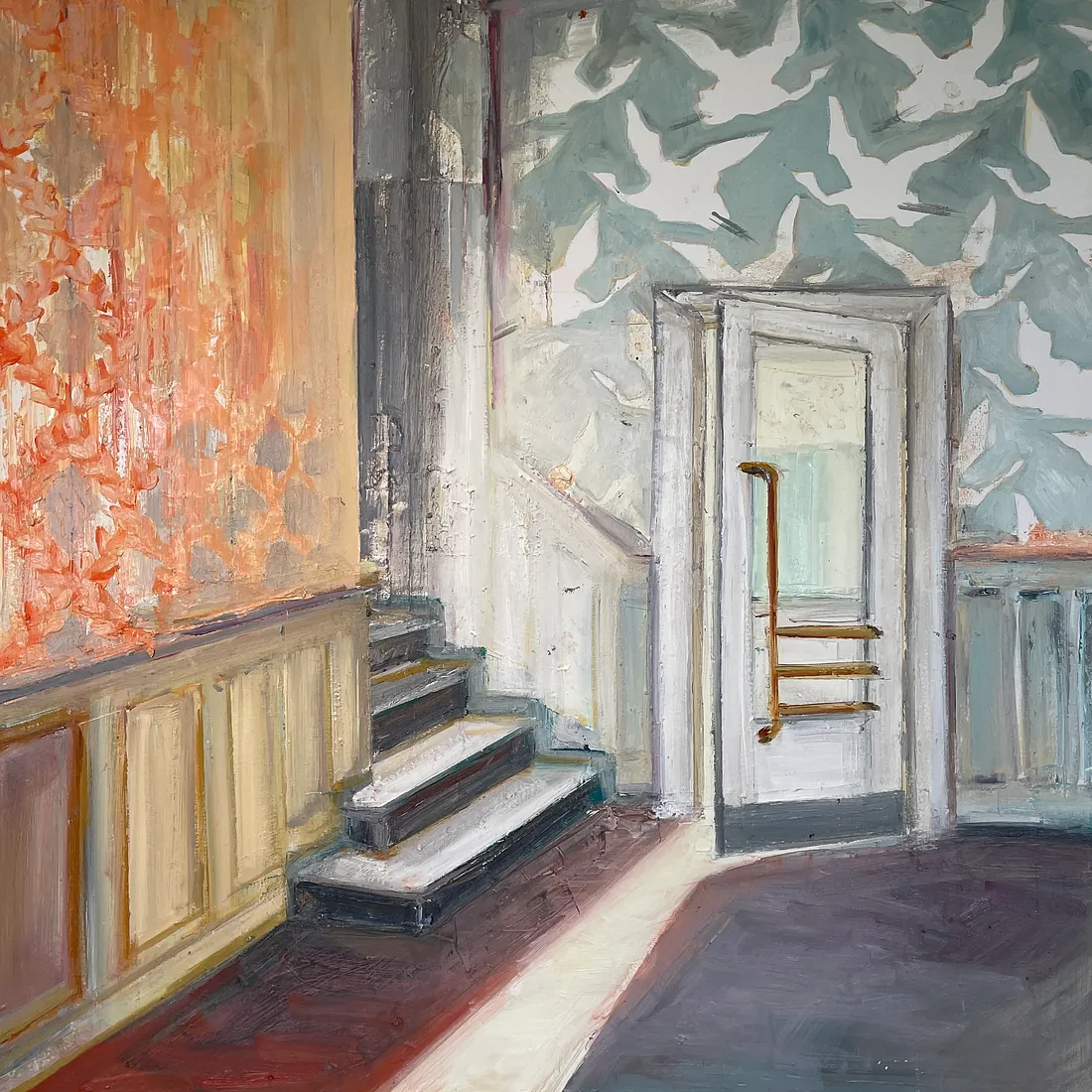 WHITE BIRDS, 100x90 cm, olie på lærred, SOLGT