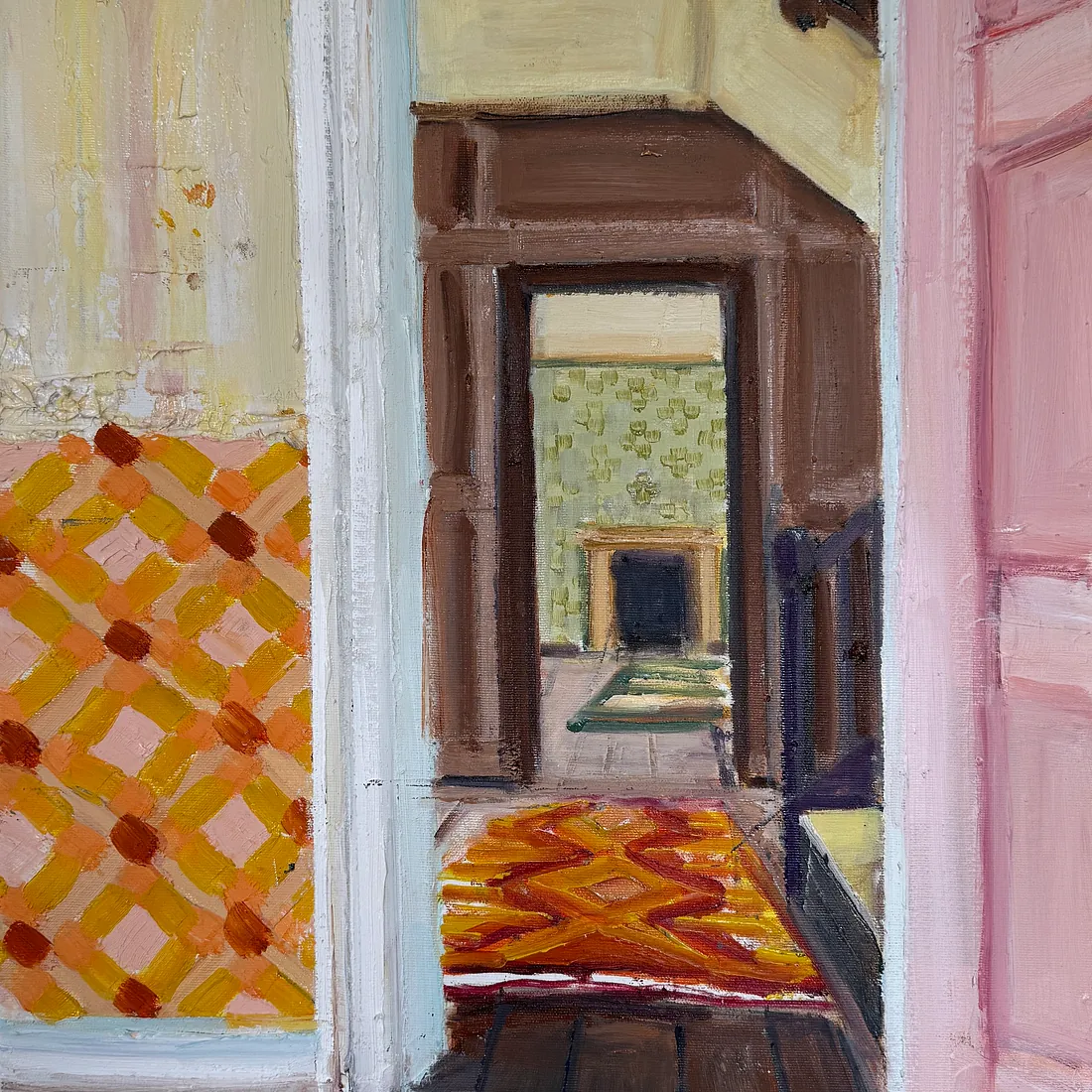 HOME 3, 60x50 cm, olie på lærred, 2026, SOLGT