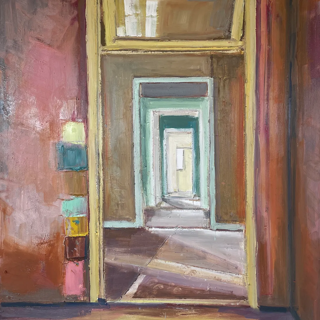 COLOUR SAMPLE, Olie på lærred, 80x70 cm, 2025
